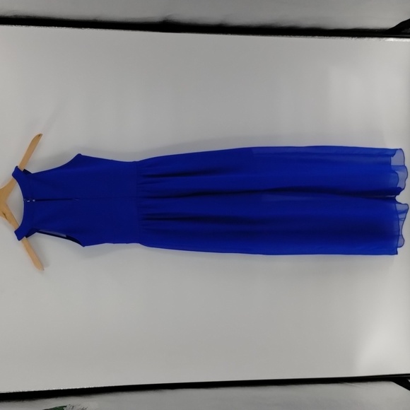 Sweet Storm Maxi Dress Size Small Blue Sleeveless Halter Formal Homecoming Gown - Picture 8 of 8